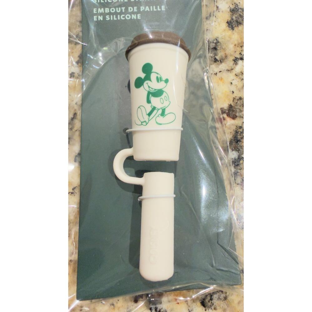 Disney Parks x Starbucks Silicone Mickey Cup Straw Topper - NWT - Picture 2 of 4